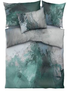 Satin Bettwäsche Lavea grün, Bettenstudio Bettwäschegarnitur des Monats